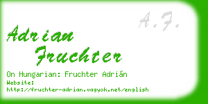 adrian fruchter business card